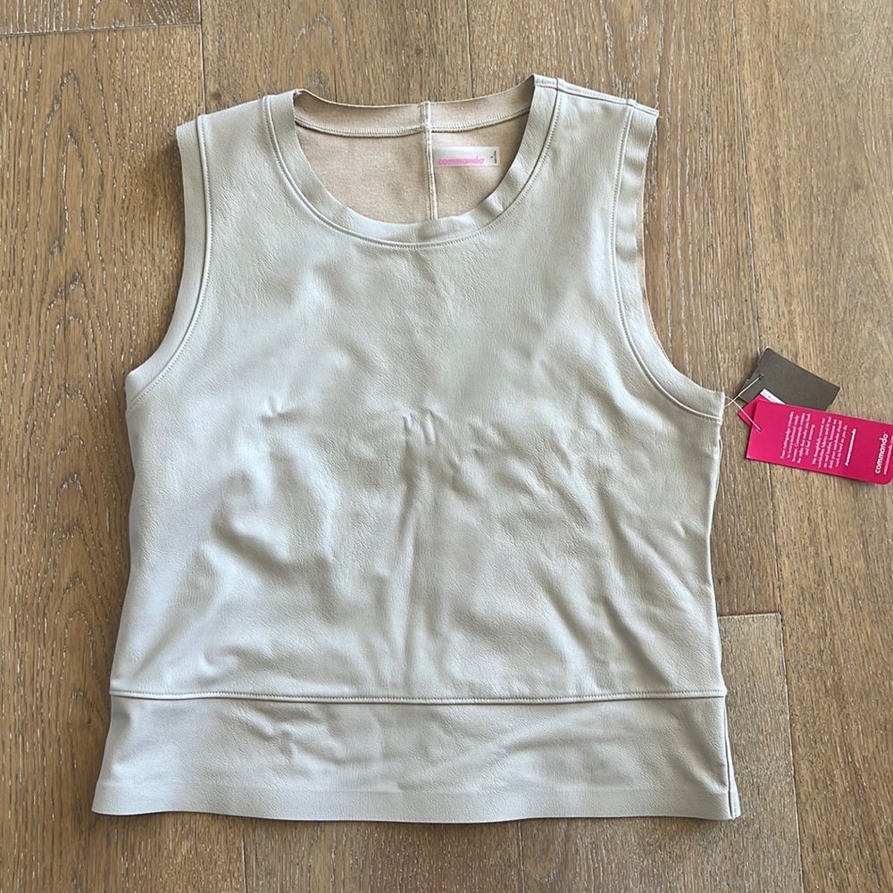 Commando leather tank top
